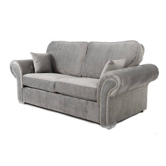 Oakland Full Back 3+2 Sofa Set in Grey Velvet