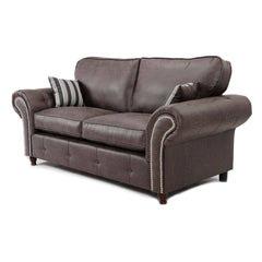 Oakland Leather 3+2 Sofa Set (Dark Brown)