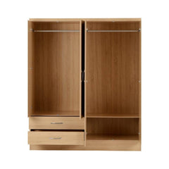 Nevada 4 Door 2 Drawer Mirrored Wardrobe
